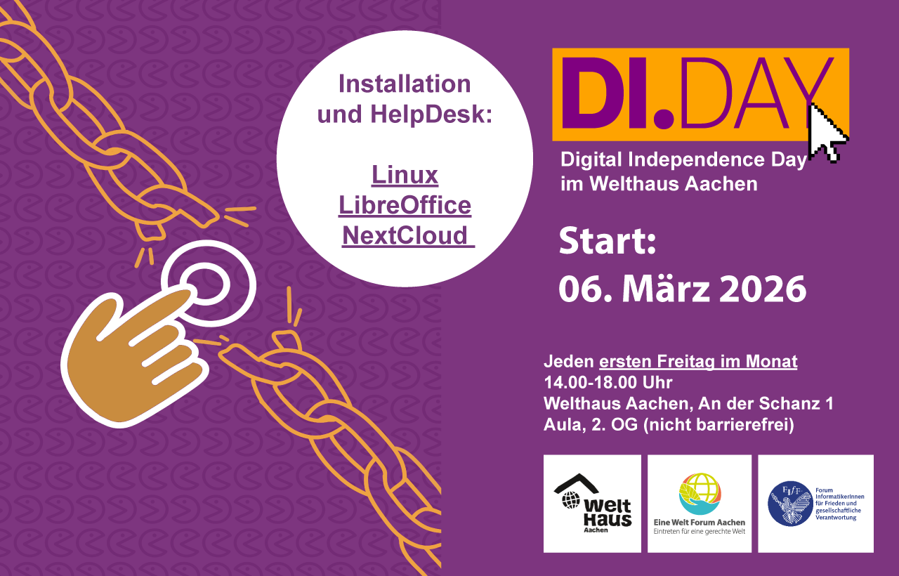 Ein Banner mit den Event-Infos