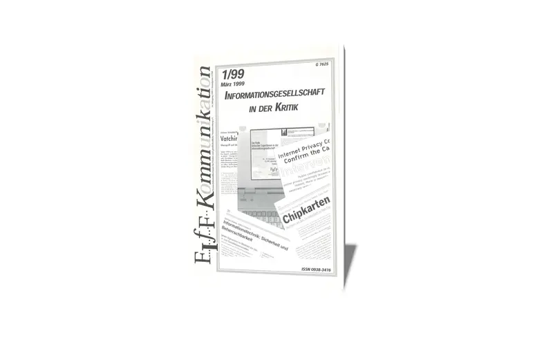 Cover der FIfF-Kommunikation 1/1999