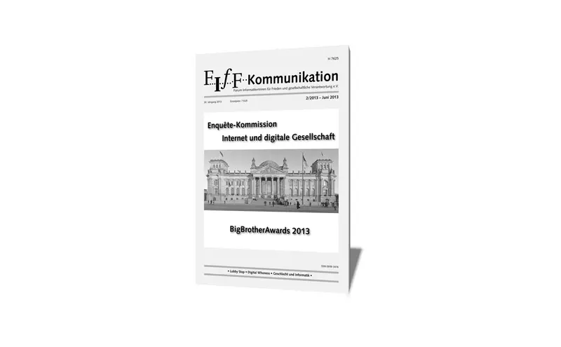 Cover der FIfF-Kommunikation 2/2013