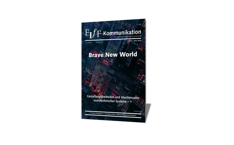 Cover der FIfF-Kommunikation 1/2019
