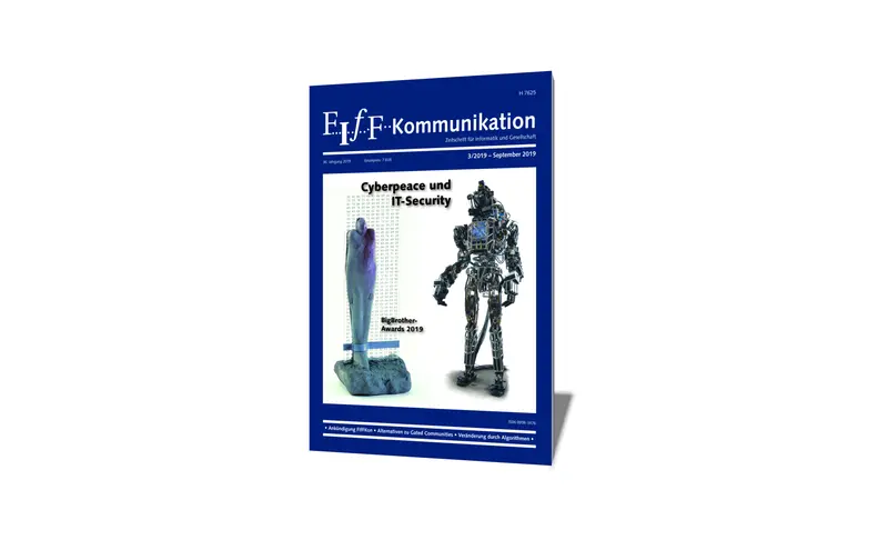 Cover der FIfF-Kommunikation 3/2019
