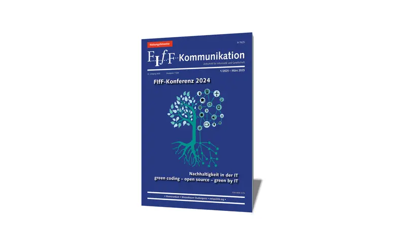 Cover der FIfF-Kommunikation 1/2025