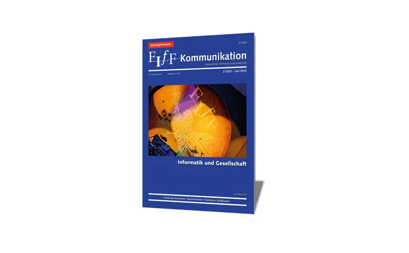 Cover der FIfF-Kommunikation 2/2025